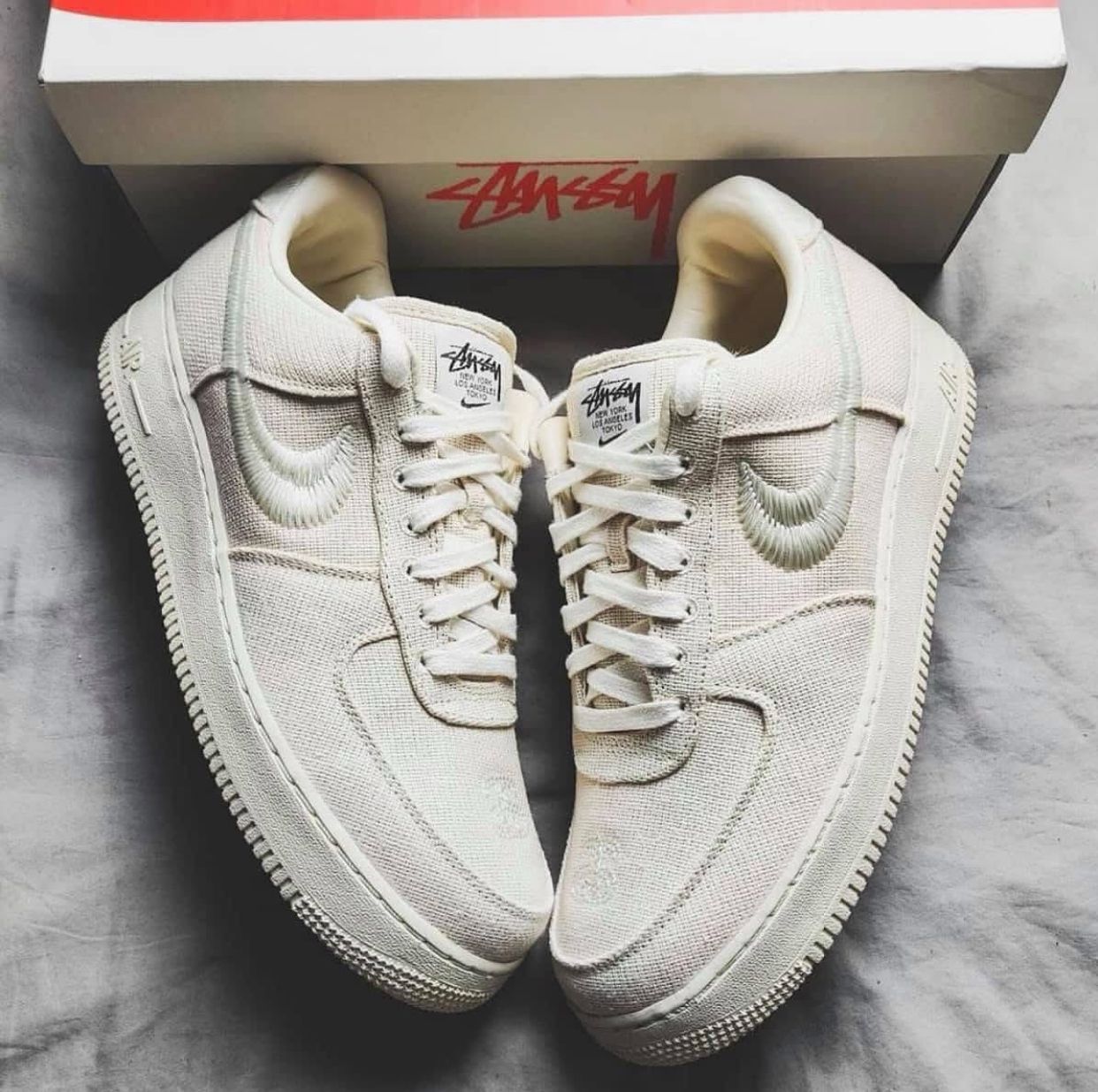 Nike x Stussy Air Force 1 Low Fossil