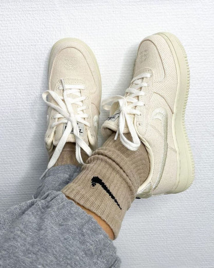 Nike x Stussy Air Force 1 Low Fossil
