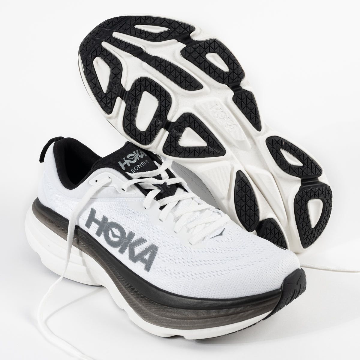 Hoka One One Bondi 8 White Black