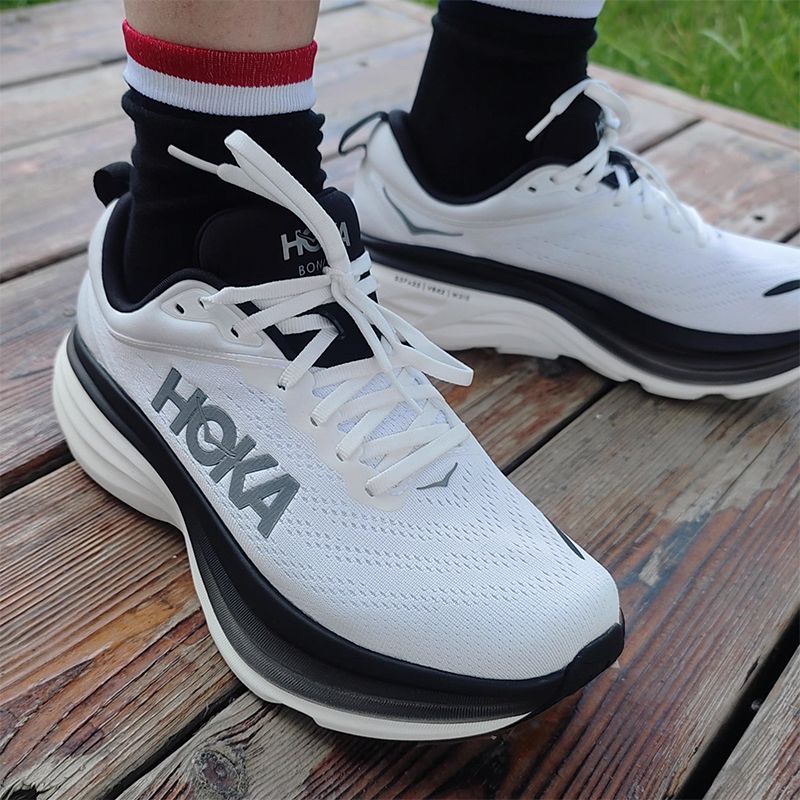 Hoka One One Bondi 8 White Black