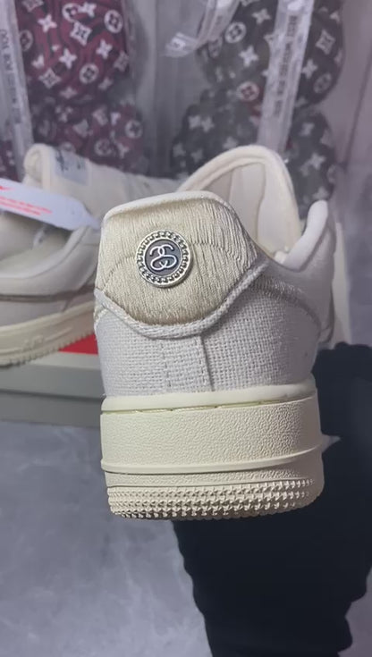 Nike x Stussy Air Force 1 Low Fossil