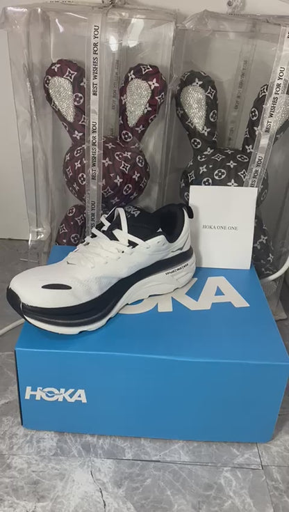 Hoka One One Bondi 8 White Black